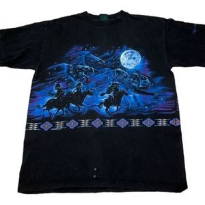 Habitat Vintage Eagles Horses Graphic tee size Large